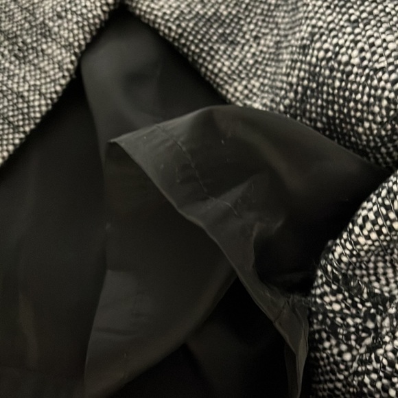 Talbot’s winter skirt. Looks like wool. Black and white. Size 14P - Picture 9 of 10